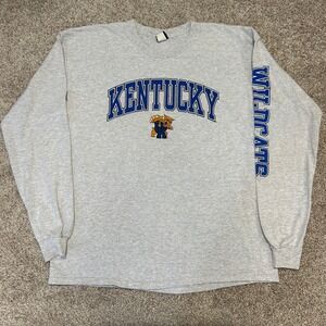 Vintage Kentucky Wildcats UK Long Sleeve Spellout Shirt Men Size 2XL Starter Y2K